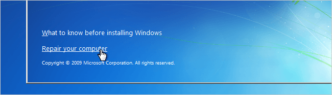Reiniciar password Windows 7