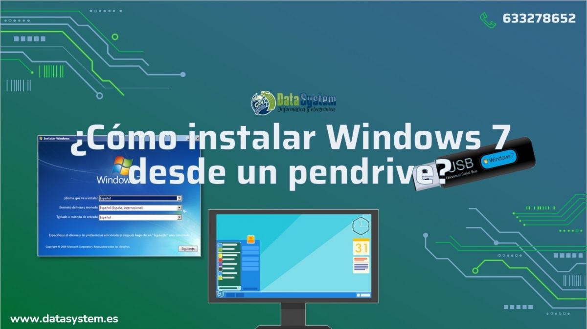 ¿Cómo instalar Windows7 desde un pendrive?