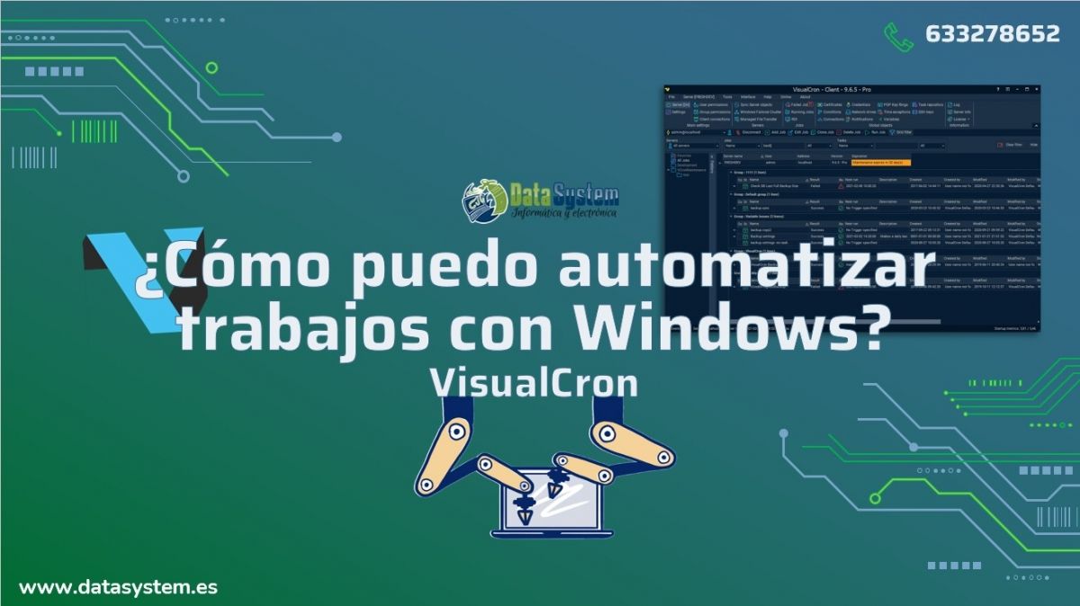 ¿Cómo puedo automatizar trabajos con Windows? VisualCron