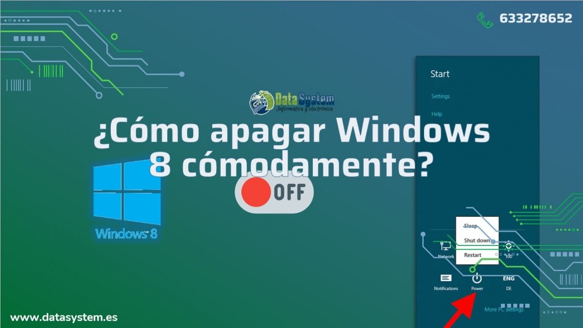 ¿Cómo apagar Windows 8 cómodamente?