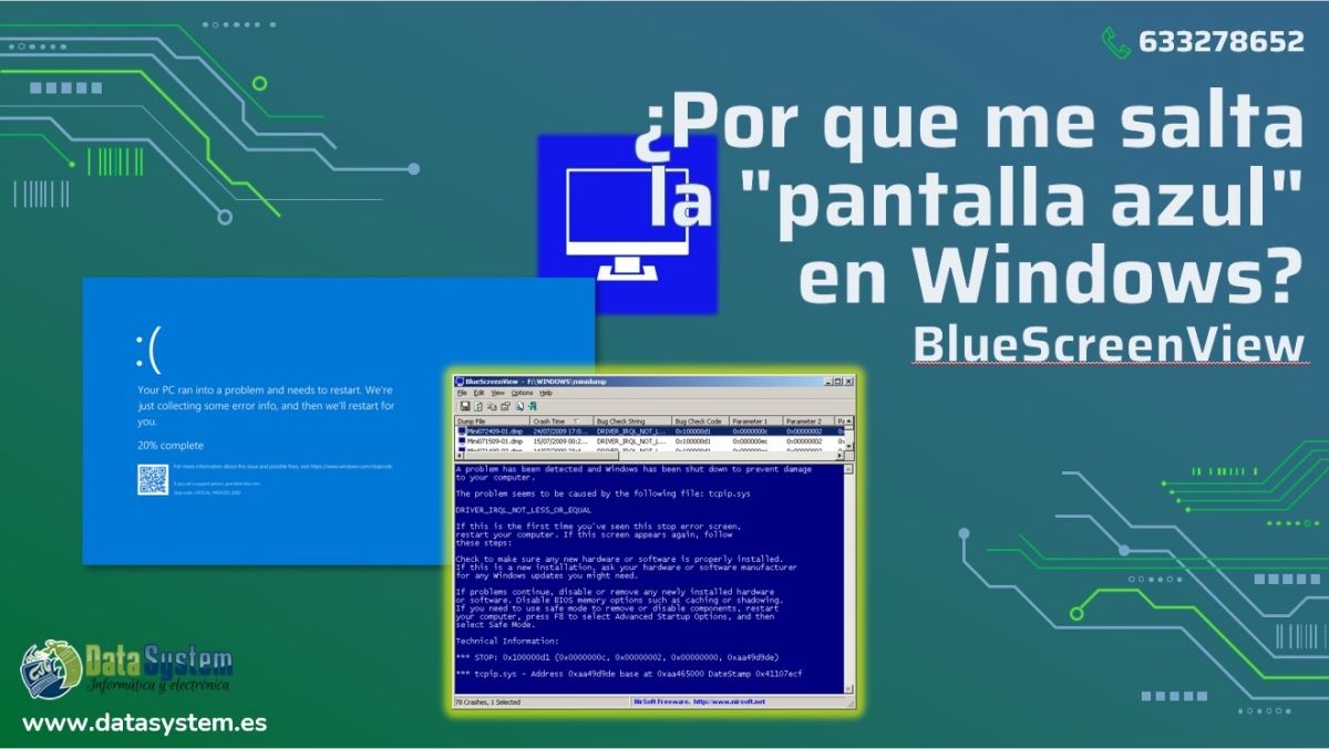 ¿Por que me salta la &quot;pantalla azul&quot; en Windows? BlueScreenView